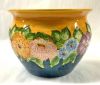 Vintage Portuguese Hand Painted Ceramic Jardiniere