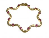 Vintage Ruby and Diamond Bracelet
