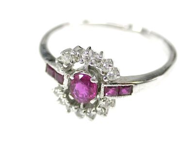 Vintage Ruby and Diamond Ring