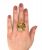 Vintage Rutile Quartz, Citrine, Smoky Quartz, Rock Quartz and Diamond Ring