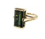 Vintage Tourmaline Solitaire Ring