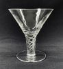 Hand Blown English Air Twist Cocktail/Champagne Glasses