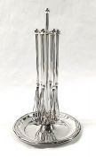 A Set Of Silver Champagne Stirrers, Mid 20th Century
