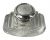Antique Crystal And Sterling Silver Inkwell, American, circa 1910