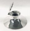Antique English Sterling Silver Capstan Inkwell, circa 1919