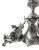 Antique Irish Silver Plate Figural Epergne, circa 1890