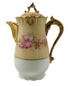 Antique Limoges Porcelain Cocoa Pot, circa 1900-10