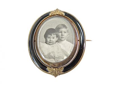 Antique Locket Pendant Brooch