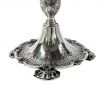 Antique Portuguese 833 Fine Silver, Two Arm, Three Light Candelabra