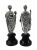 Antique Silvered Bronzes Of Iris And Apollo, French 19th Century
