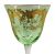 Antique St. Louis Crystal Coloured Wine Glasses, circa 1920