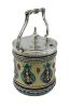 Antique Villeroy & Boch Mettlach Majolica Jam Pot, circa 1895