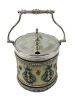 Antique Villeroy & Boch Mettlach Majolica Jam Pot, circa 1895