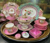 Antique and Vintage Pink Display