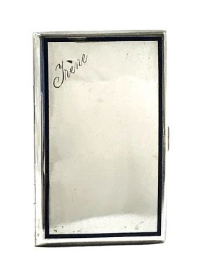 Art Deco 800 Fine Silver Case, Hungary, circa 1930
