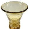 Art Deco Hand Blown Glass Vase In Amber