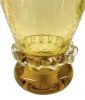 Art Deco Hand Blown Glass Vase In Amber