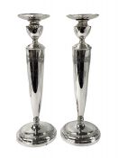 Art Deco Sterling Silver Candlesticks, American, circa 1925