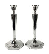 Art Deco Sterling Silver Candlesticks, circa 1930