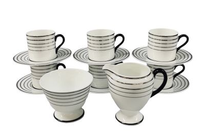 Art Deco Wedgwood Coffee Set, Pattern # 5178, circa 1940