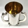 Arts & Crafts 800 Fine Silver Champagne Cooler, Made In Germany circa 1900