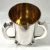 Arts & Crafts 800 Fine Silver Champagne Cooler, Made In Germany circa 1900