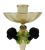 Barovier Glass Pedestal Bowl With Matching Candlesticks, Murano, Italy, circa 1930s