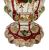 Biedermeier Faceted And Stained Hexagonal Pedestal Goblet, circa 1860