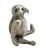 Charming English Sterling Silver Figural Bear Pin Cushion, By H.V. Pithey & Co.