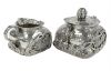 Chinese Export Silver Cream And Covered Sugar, 900 Fine Silver