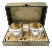 Continental European 800 Fine Silver Napkin Rings, circa 1900