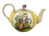 Crown Dresden Hand Painted Porcelain Teapot, circa 1881-1890