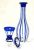 Crystal Decanter And Matched Glasses In Cobalt Blue