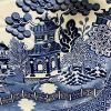 Davenport “Blue Willow” Well And Tree Earthenware Platter, circa 1820