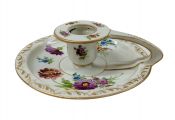 Dresden Porcelain Chamberstick, Made In Germany, circa 1900-20