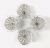  Early Victorian Sterling Silver And Glass Salt Cellars, circa 1844