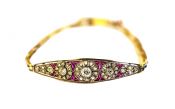 Edwardian Art Deco Ruby Bracelet
