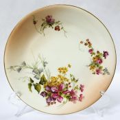 Edwardian Era Hand Painted Royal Worcester Cabinet Plate, circa 1902