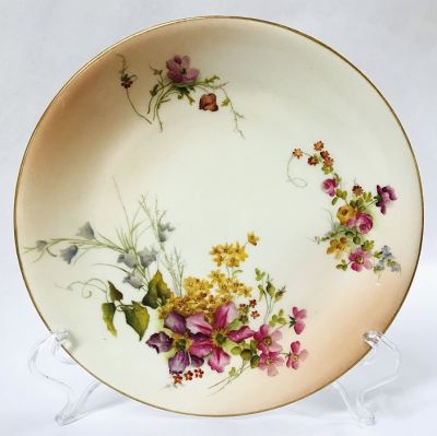 Edwardian Era Hand Painted Royal Worcester Cabinet Plate, circa 1902