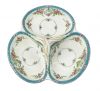 Edwardian Era Minton Bone China “Japonica” Pattern Trefoil Serving Dish
