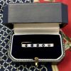 Edwardian 1.24ct Sapphire and 1.03ct Diamond 'Safety Pin' 14kt Brooch