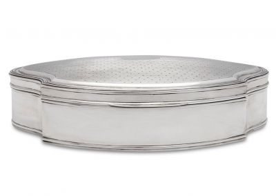 Edwardian Sterling Silver Lined Jewellery Box, London 1909