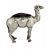 English Sterling Silver Figural Camel Pin Cushion, circa 1906