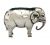English Sterling Silver Figural Elephant Pin Cushion, circa 1909
