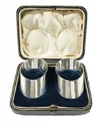 English Sterling Silver Napkin Rings, Hallmarked Sheffield 1919