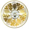 Etched And Gilded Glass Tazza