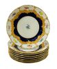 Magnificent Meissen Coffee Service In “Royal Blue Gold Bronze Strewn Flowers” Pattern, Germany, 20th Century