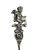 Figural Cherub Motif Salt Spoons, 800 Fine Silver