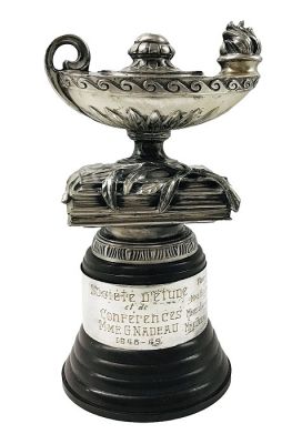 Figural “Lamp of Knowledge” Trophy, circa 1940’s
