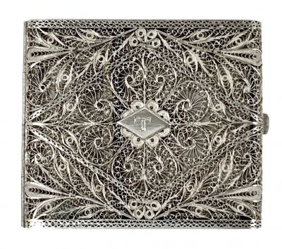 Filigree Sterling Silver Case, Early 20th Century